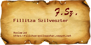 Fillitza Szilveszter névjegykártya